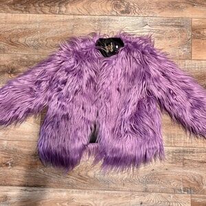 Taylor Swift lavender haze faux fur purple jacket